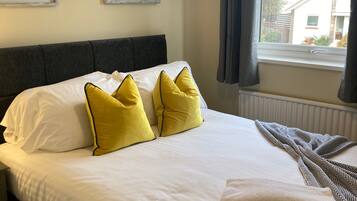 4 bedrooms, premium bedding, individually decorated