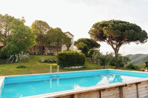 Outdoor pool - Heritage mountain top Villa near Rome w/Private Pool and panoramic views (Poli)