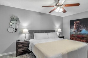 2 bedrooms, iron/ironing board, WiFi, bed sheets