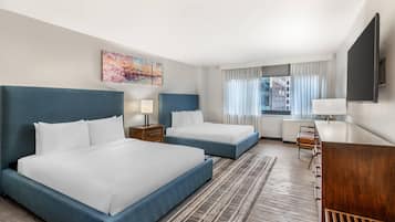 Habitación estándar, 2 camas Queen size, para no fumadores | Sábanas italianas Frette, ropa de cama de alta calidad y edredón