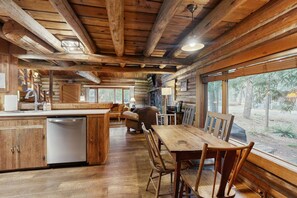 Interior - Cozy Cabin with Great Outdoor Space, Fireplace, & Free WiFi - Near Sandy River (Brightwood)