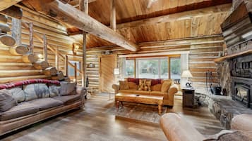 TV, fireplace, DVD player