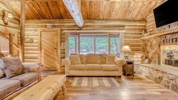 TV, fireplace, DVD player