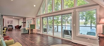 Renovated Lakeside Home w/ Private Boat Dock!