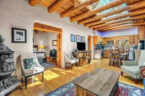 TV, fireplace, offices