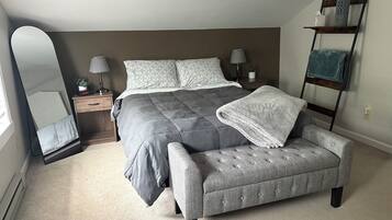 2 dormitorios, tabla de planchar con plancha, wifi y ropa de cama