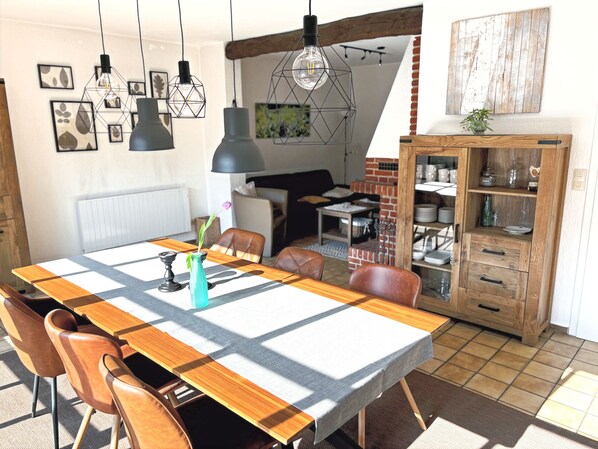 Dining - Holiday Home "Wacholderhain" Near the Lake with Garden (Haselünne)