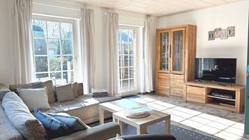 TV, fireplace, DVD player