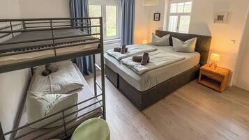 1 bedroom, travel crib, free WiFi, bed sheets