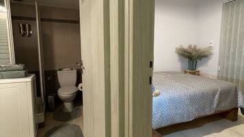 Lägenhet City | 1 sovrum, egyptiska bomullslakan och sängtillbehör av högsta kvalitet