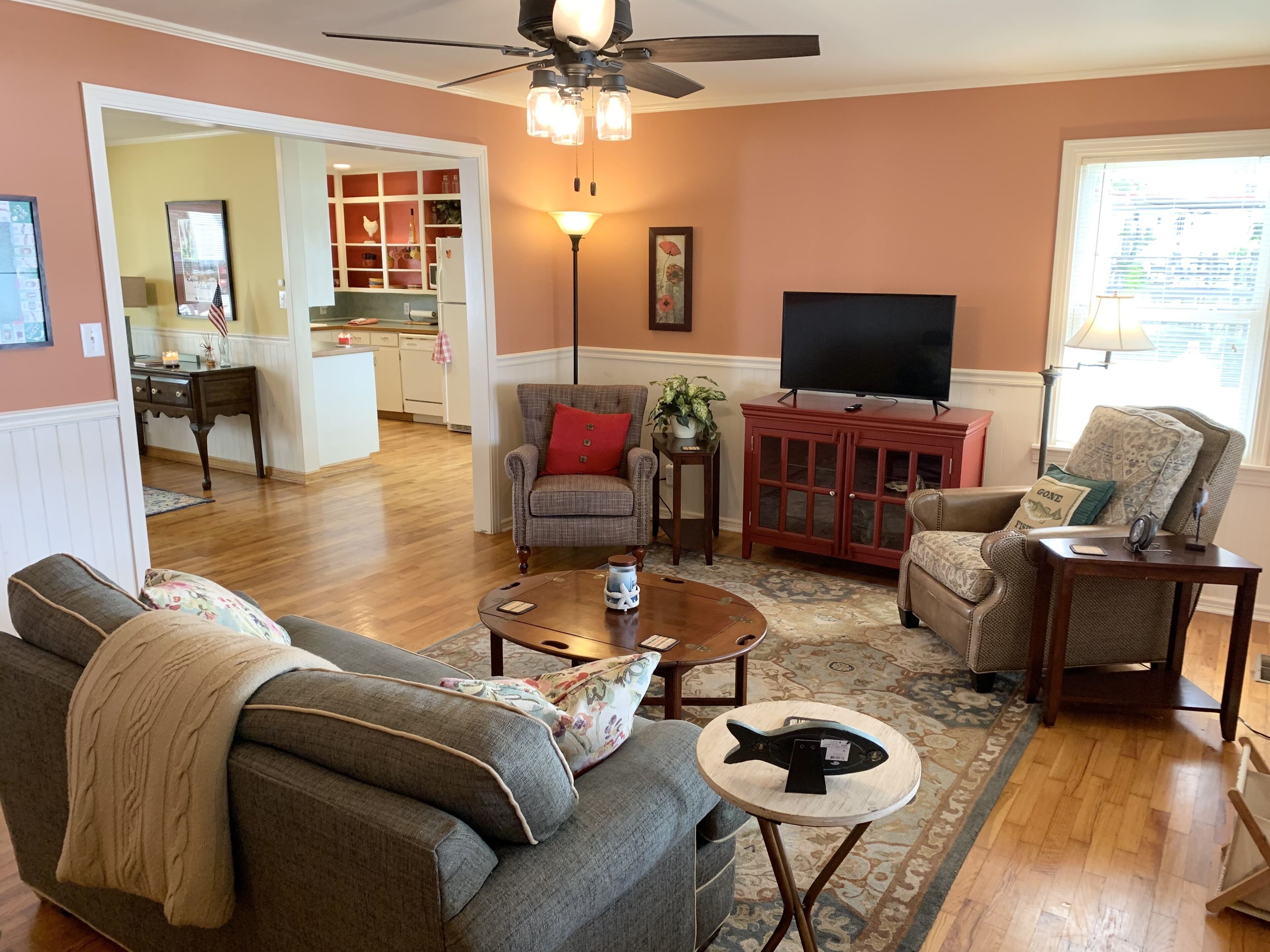 TV connectée, cheminée