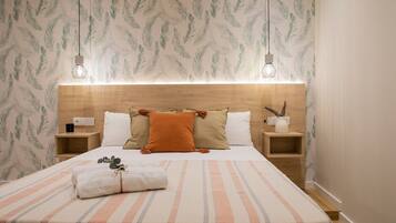 1 slaapkamer, een strijkplank/strijkijzer, gratis wifi, beddengoed