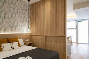 1 slaapkamer, een strijkplank/strijkijzer, gratis wifi, beddengoed