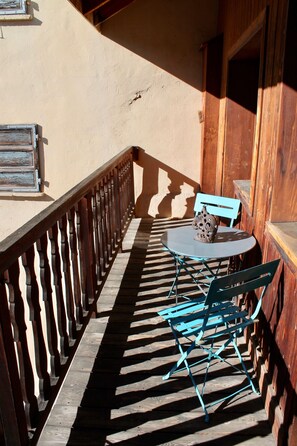 Outdoor dining - Apartment Les Myosotis 8pers 70m² Pied des pistes (Saint-Chaffrey)