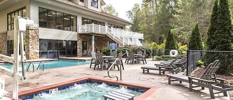 Indoor pool, outdoor pool