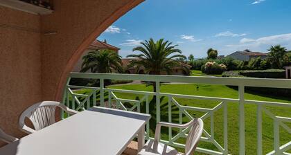 Arinella - Studio avec piscine vue mer à 2 min à pied de la plage