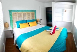 2 chambres, fer et planche à repasser, Wi-Fi, draps fournis