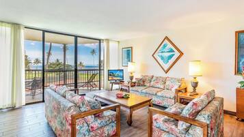 Condo, Ocean View (#A322 - No Pets) | Living area | TV