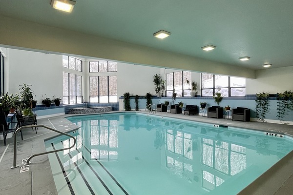 Indoor pool, a heated pool