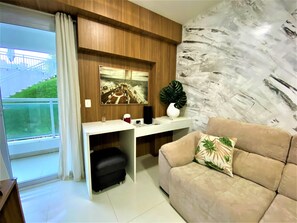 Living area - Apart no In Mare Bali Mar para 5 pessoas (Parnamirim)