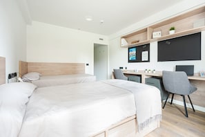 Basic Double or Twin Room | Desk, laptop workspace, free WiFi, bed sheets