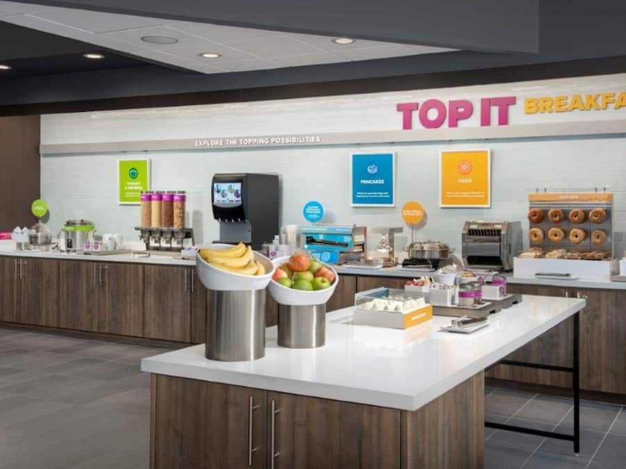 Free daily buffet breakfast