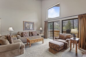 Fireplace, DVD player, stereo