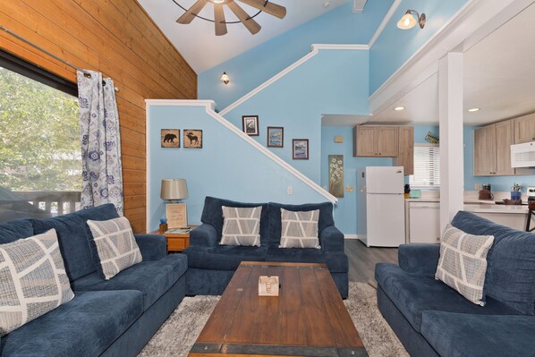 Een flatscreentelevisie