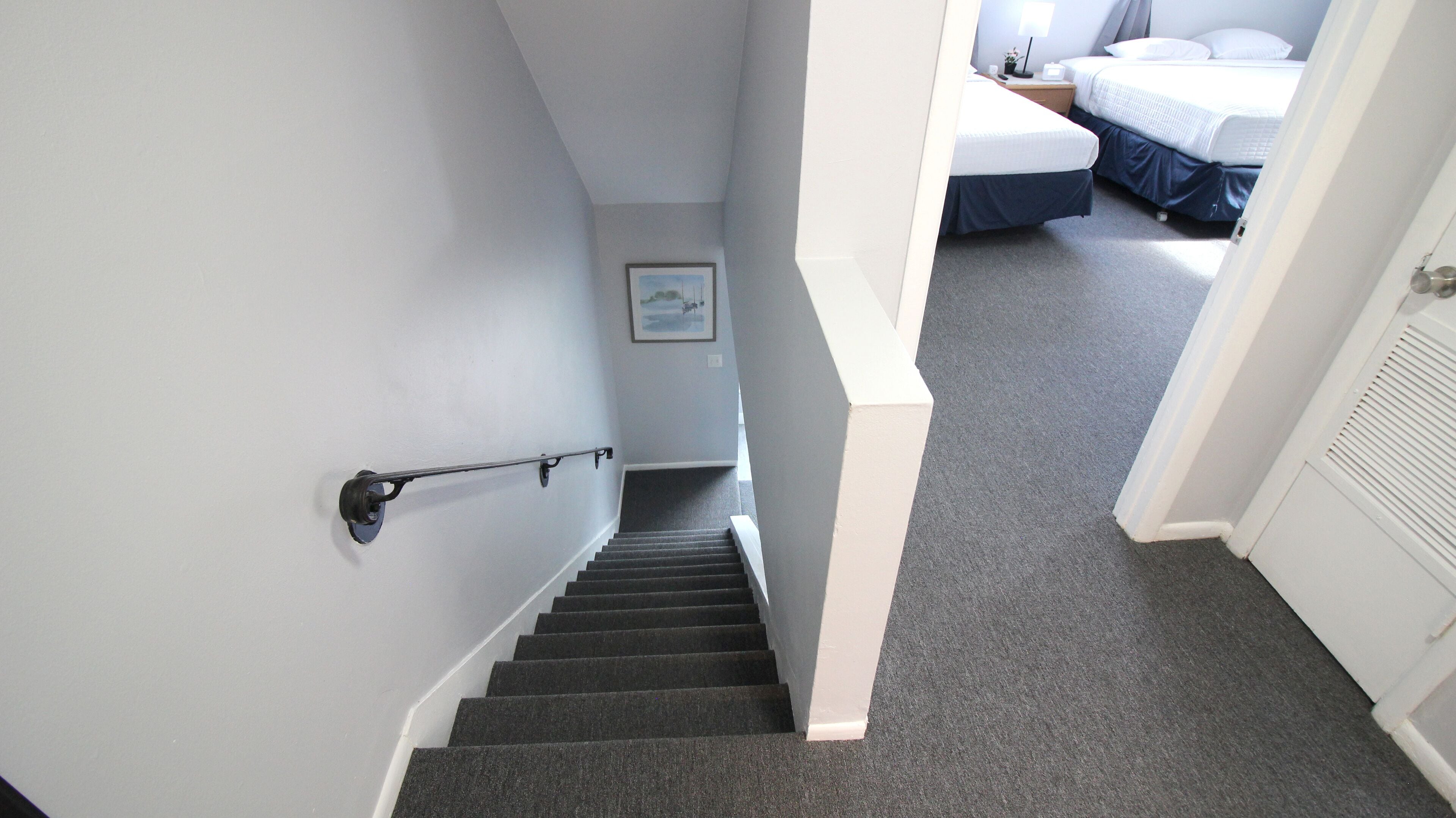 2 bedrooms, desk, iron/ironing board, travel cot