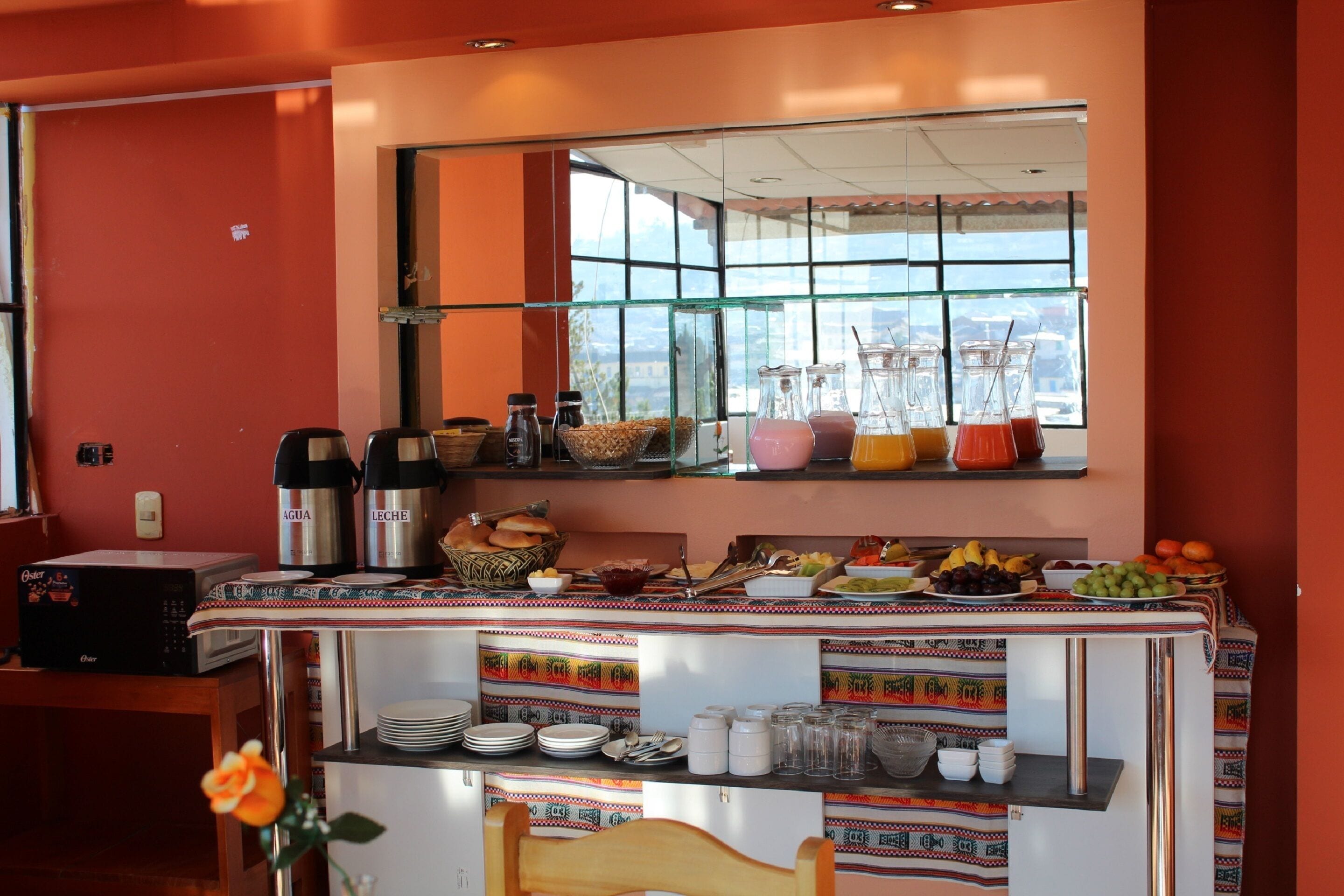 Free daily buffet breakfast