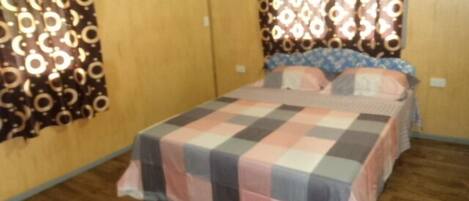 1 bedroom, iron/ironing board, bed sheets