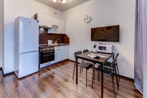 Apartment | 1 Schlafzimmer, schallisolierte Zimmer, Bügeleisen/Bügelbrett