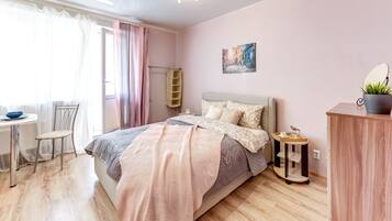 Appartement | 1 chambre, chambres insonorisées, fer et planche à repasser