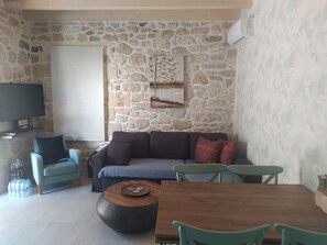 TV connectée, cheminée