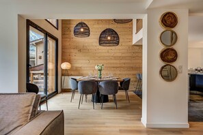 Open plan living dining room