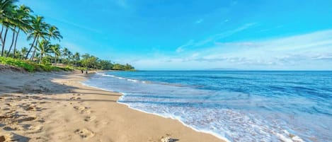 Na praia