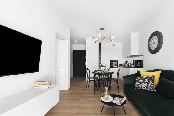 Design Apartment | Living room | 50-inch Smart TV with digital channels, TV