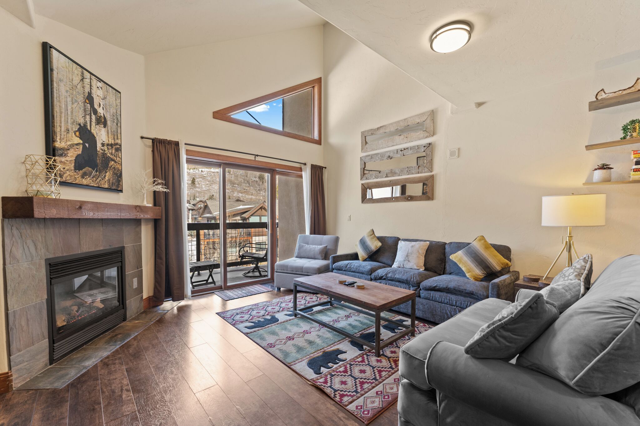 电视、壁炉、书