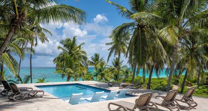 PRIVATE ESTATE ON PINK SAND BCH WITH PRIVATE POOL, WALK TO REST./BAR.