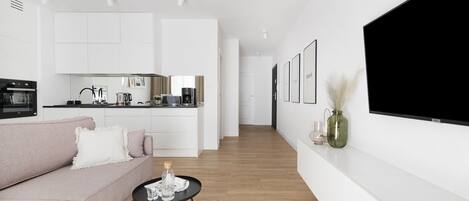 Departamento de diseñador | Sala de estar | Televisión de pantalla plana