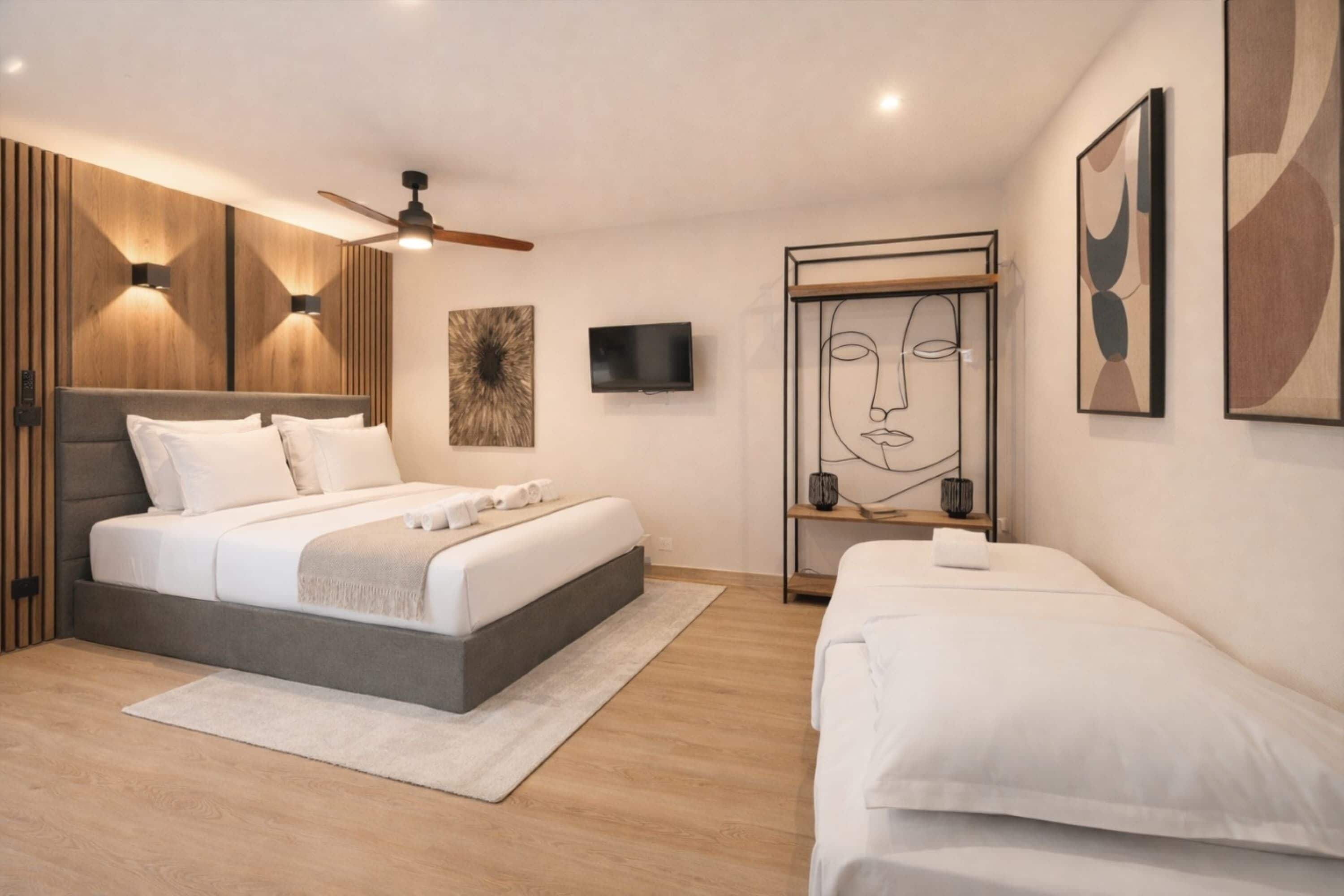 Iron/ironing board, travel crib, WiFi, bed sheets