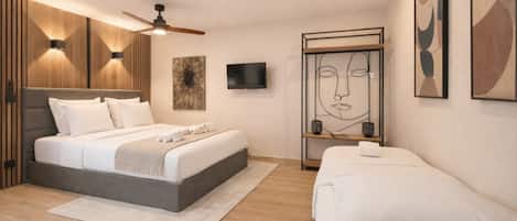 Iron/ironing board, travel cot, WiFi, bed sheets
