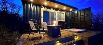 Modern Container Tiny Home • Private Hot Tub