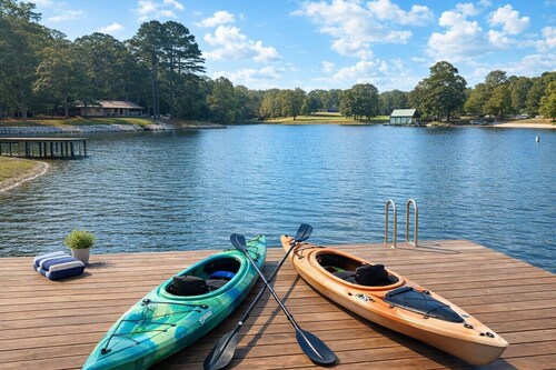 Lakefront Cabin w/ Private Pier & Firepit