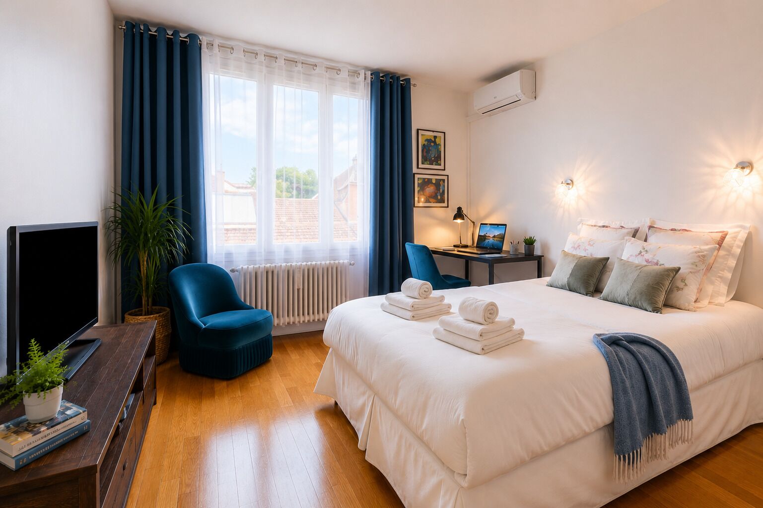 3 habitaciones, escritorio y insonorización 