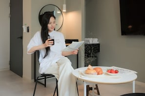 Twin Room | Premium bedding, soundproofing, free WiFi, bed sheets - Object Aank hotel Gumi branch (Gumi)