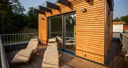 Design holiday home Sjöhest on Lake Altdorf. Dog friendly!