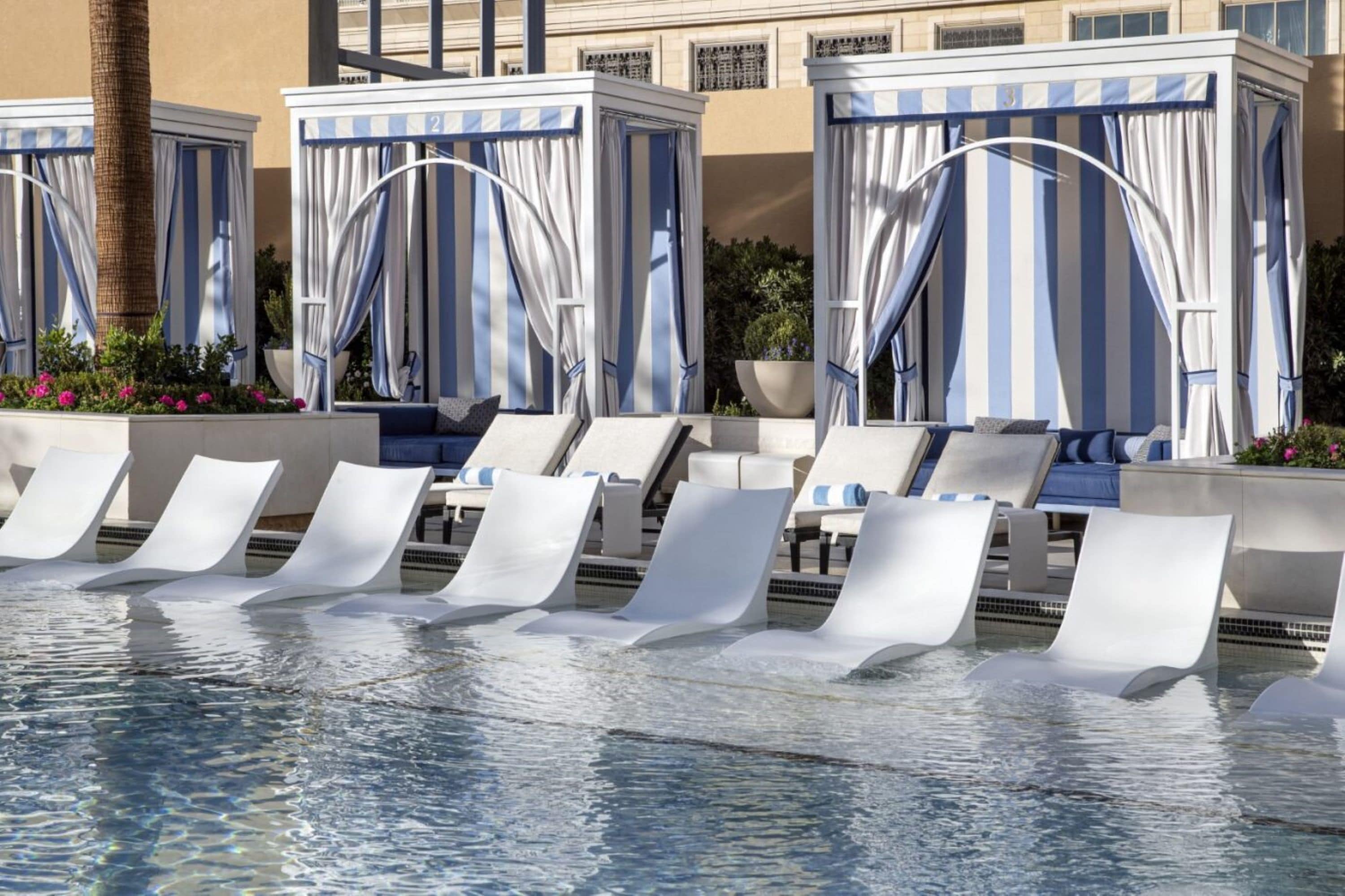 4 outdoor pools, pool cabanas (surcharge), pool loungers