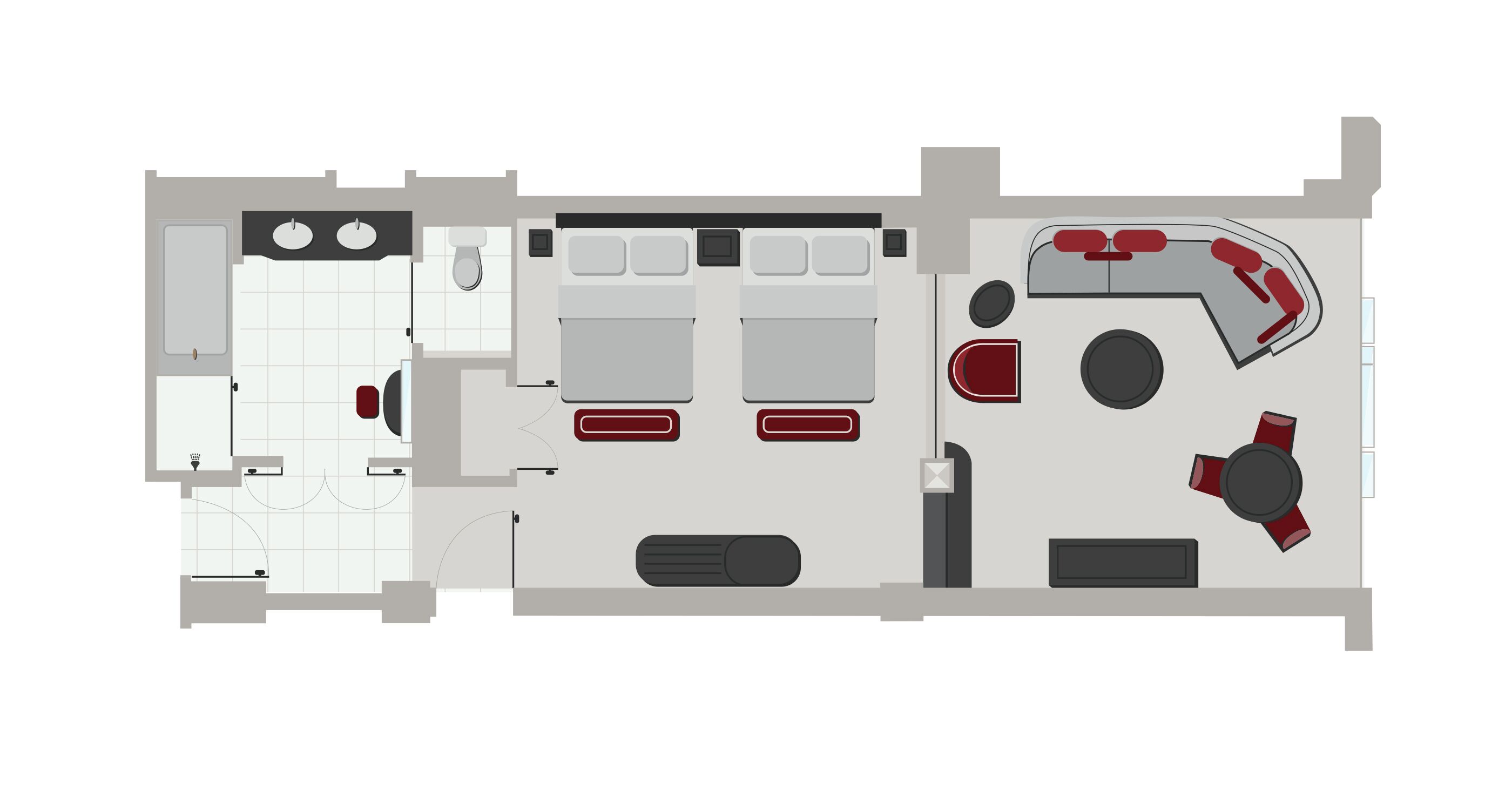 1 bedroom, egyptian cotton sheets, premium bedding, pillow-top beds