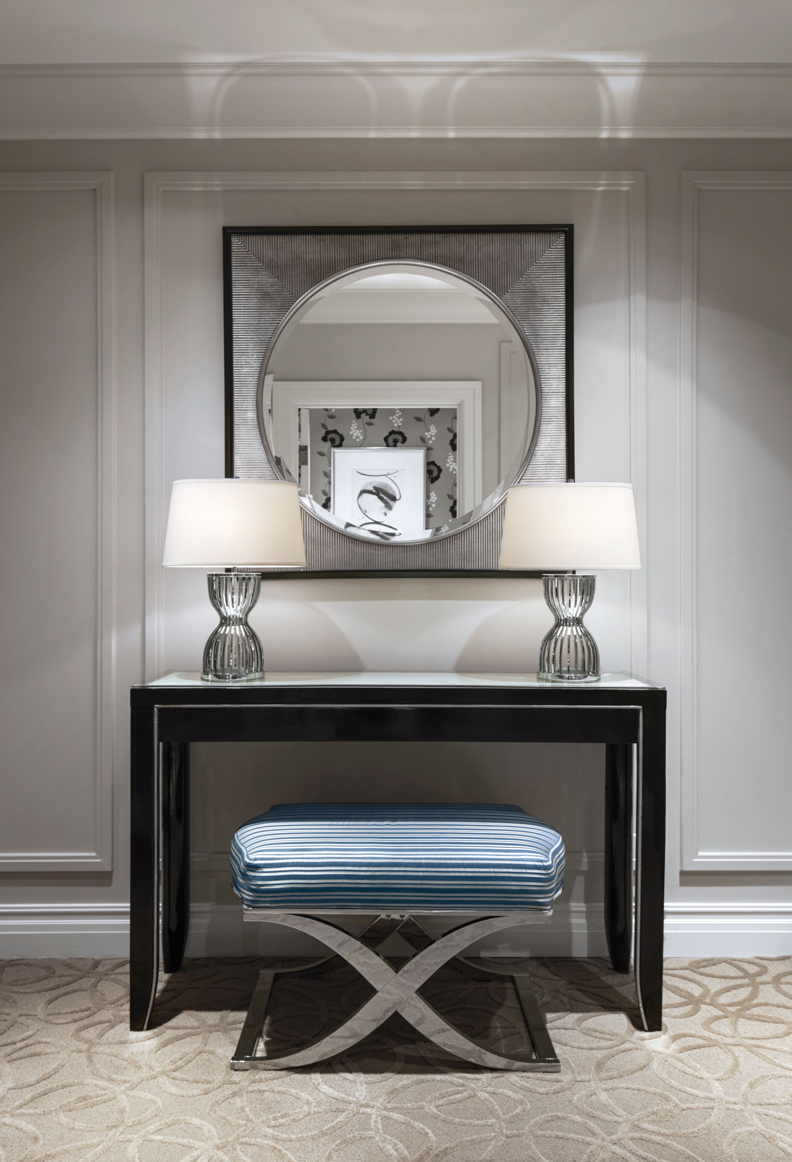 hypo-allergenic bedding, minibar, in-room safe, desk